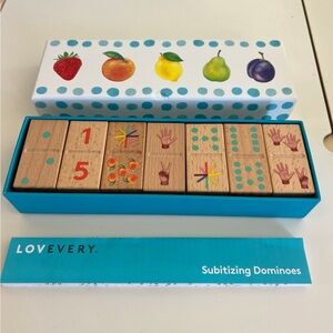 LOVEVERY Subitizing Dominoes - Colorful Learning Toy 4+ years old